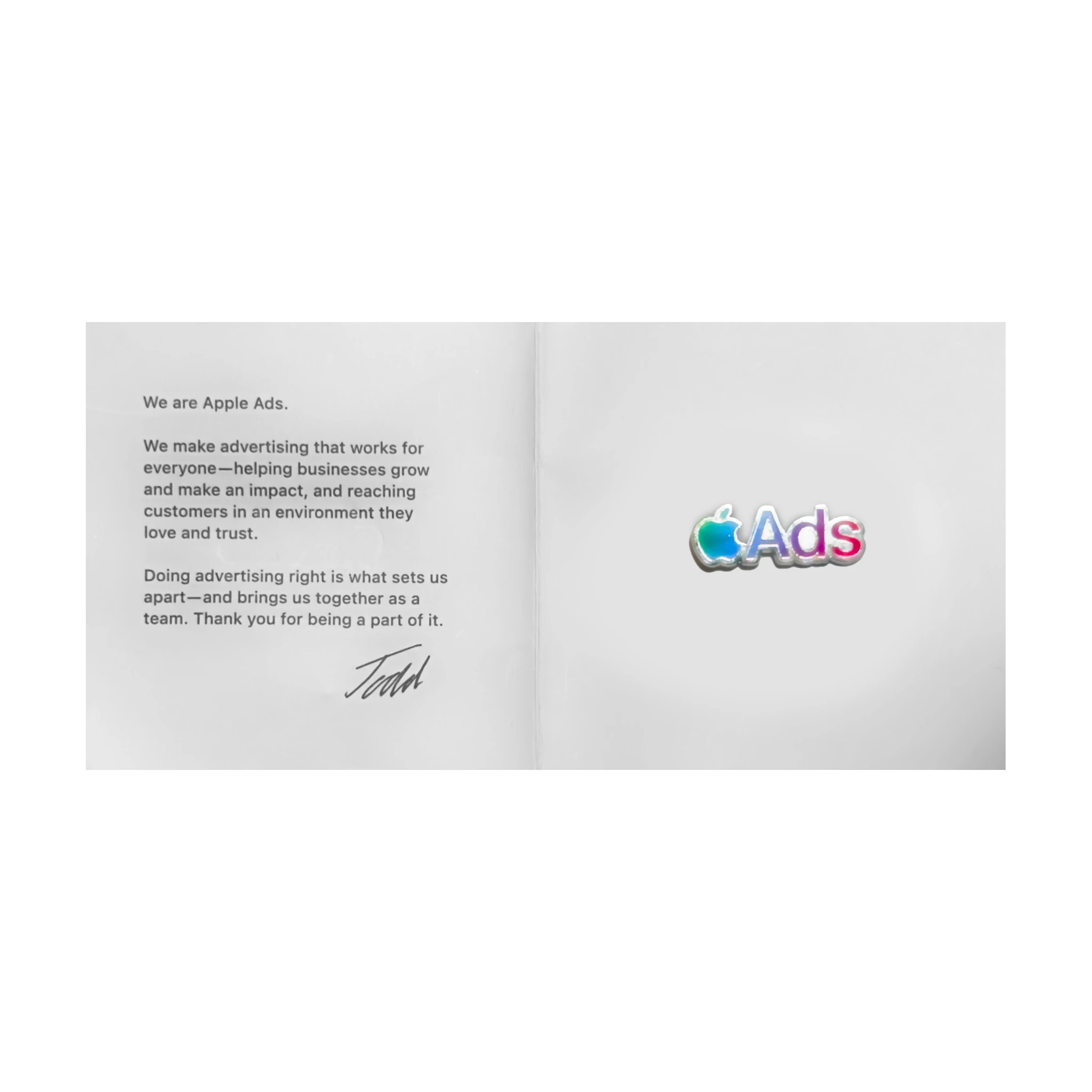 Apple Ads Pin