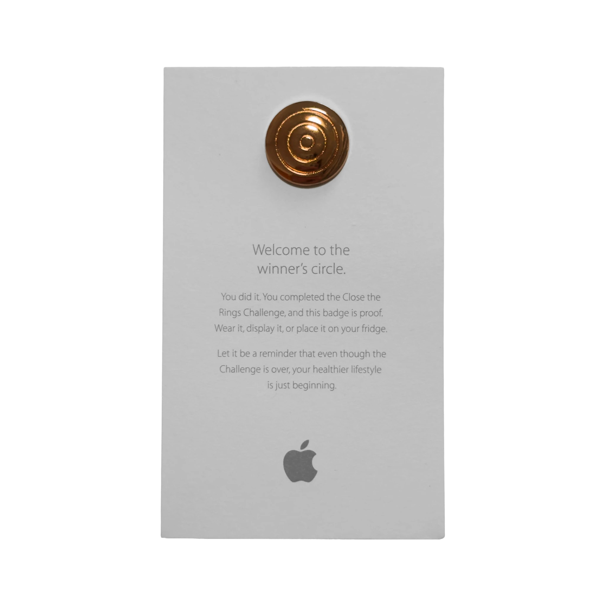 Apple Close Your Rings Challenge Pins