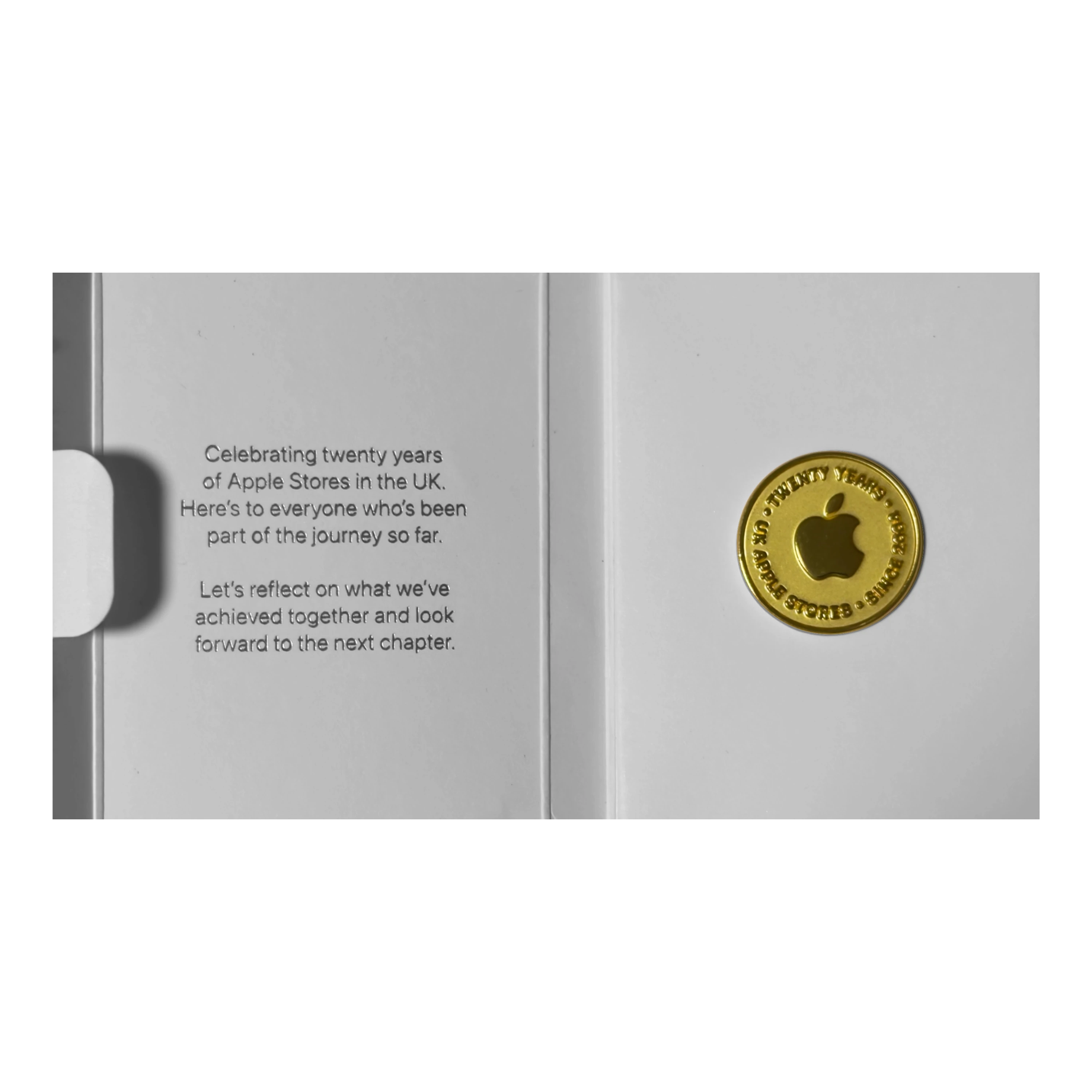 Apple UK 20 Years Pin