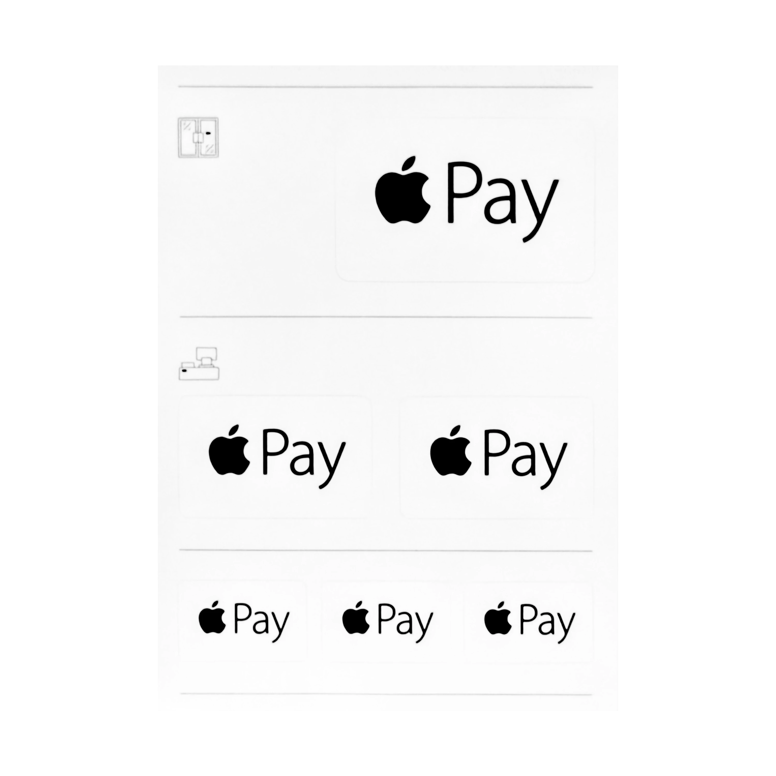 Apple Pay Merchant Stickers (First Gen)