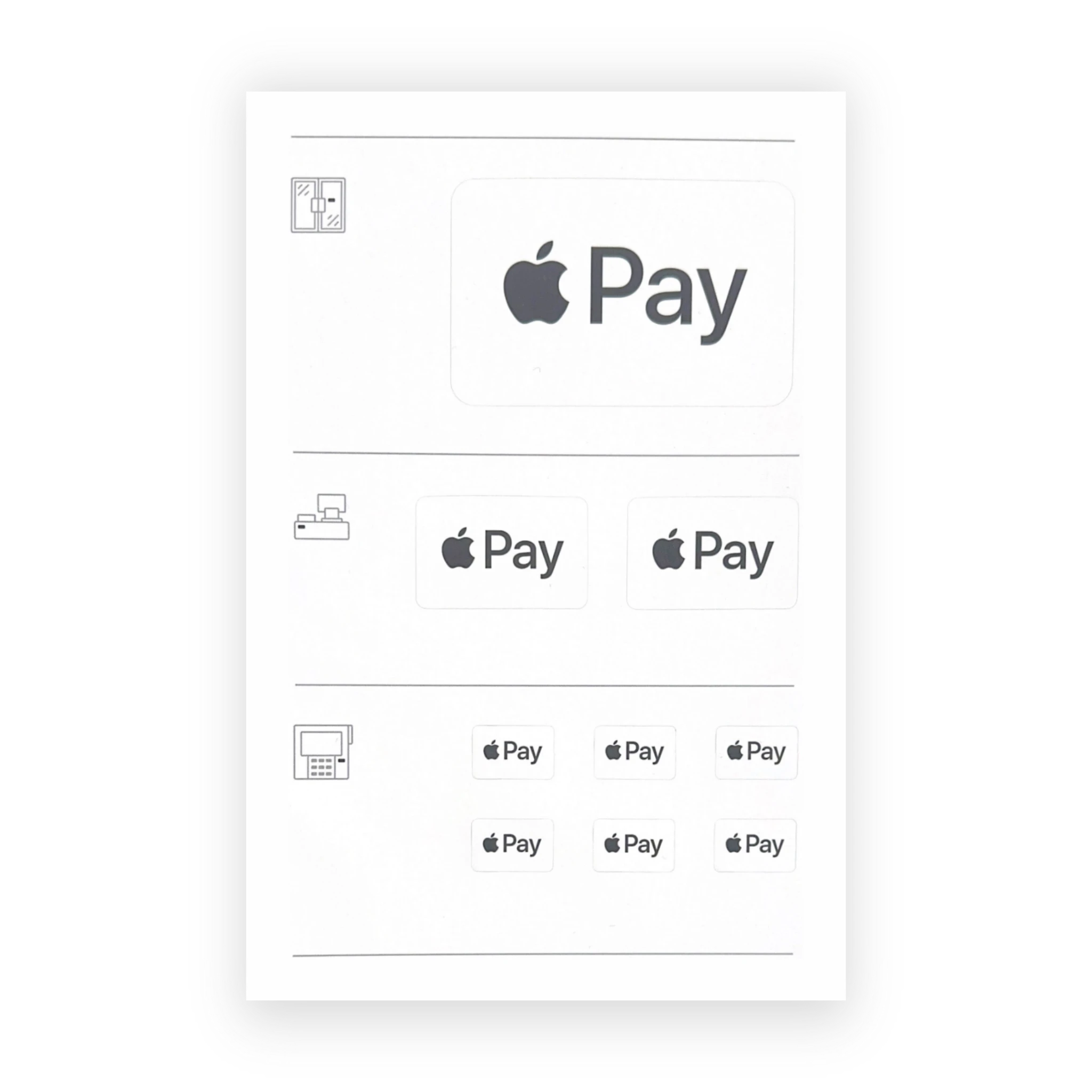 Apple Pay Merchant Stickers (Second Gen)